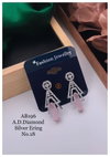 19 AB AD Dimaond Fancy Party Wear Earrings Manufacturers
